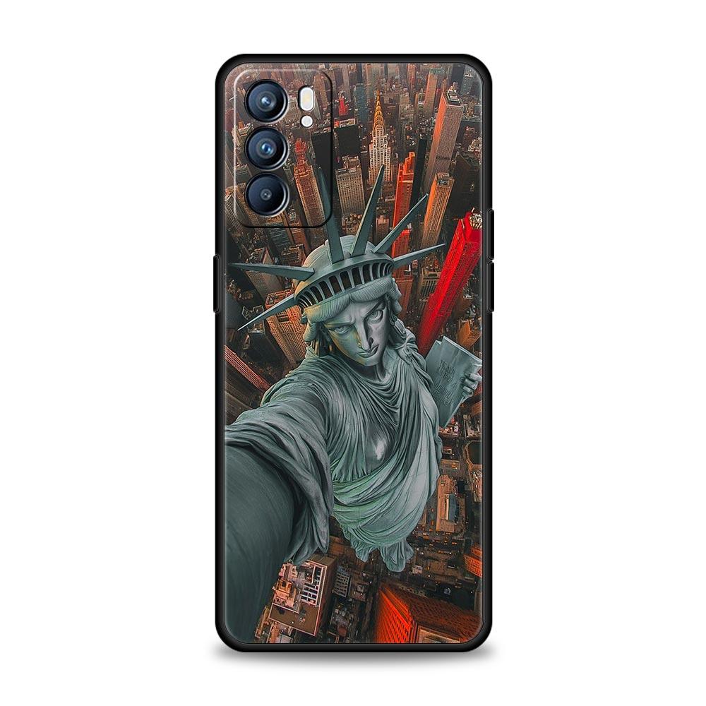 Fashion Ancient Greek Statues Phone Case For Oppo Reno 13 12 11 10 7 F Find X5 X6 A98 A80 A79 A78 A57 A54 A31 A17 Pro Soft TPU