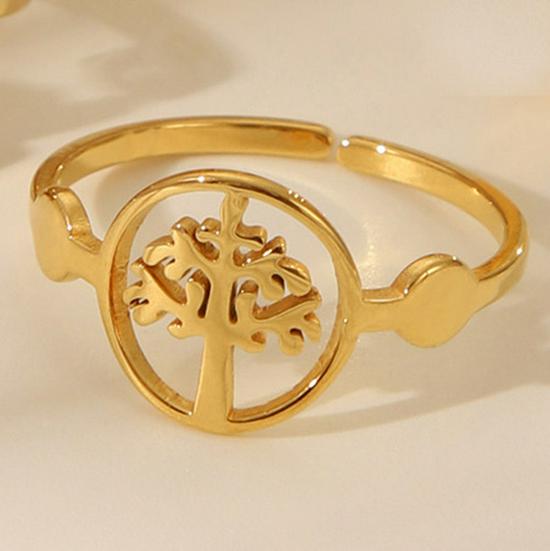 

Minimalist Retro Wave Ear Wheat Ring – Four-Piece Open Design, Popular in Europe and America Adjustable