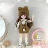 30cm Kawaii BJD Pop Meisje 6 Punten Gewricht Beweegbare Pop met Modieuze Kleding Zacht Haar Aankleed Meisje Speelgoed Verjaardagscadeau Pop Nieuw