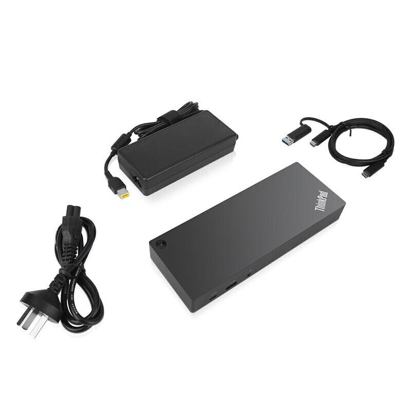 Lenovo ThinkPad 40AF0135CN Dual-Interface USB-C USB-A Docking Station