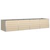Ivory Plant Trough 385 X 100 X 75 Cm Galvanized Steel