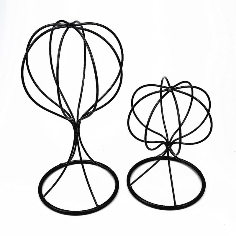 Iron Hat And Wig Display Stand Featuring Modern Designs and Easy Maintenance Home Organization Storage Solution
