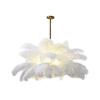 Postmodern Creative Feather LED Chandelier for Hotel, Club, Living Room, Bedroom
