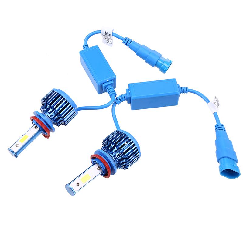 Car LED Headlight Bulb 9006 HB4 H1 H4 Hi-Lo H11 H7 H3 6000K White Beam 40W 12V 24V Universal Fog Lamp Car Accessories