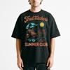 Tired Teachers Summer Club T Shirt Funny School Break Beach Vacation Mode Vintage Washed Fashion Homme Unisex Slightly