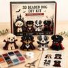Crafts for Cat Dog Lovers 3D Halloween DIY Art Set, Beaded Puppy Craft Kit, Cute Funny Animal Theme Crafting Set Kit Beginners Adults, Home Desk Decor