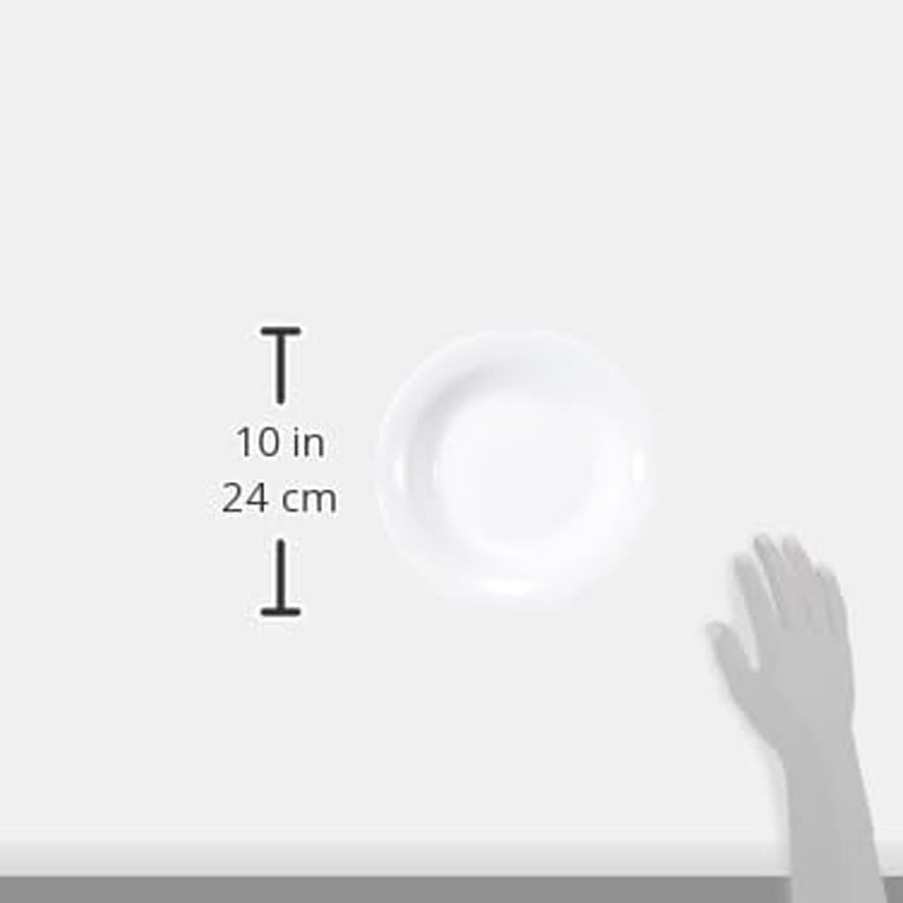 NARUMI Royal Court Plate, 24cm, White, Simple Design, Perfect for Pasta or Curry, Deep, Microwaveable, Dishwasher Safe, Made In Japan, 9265-1024