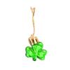 12 Pieces Valentines Day Ornaments for Tree St.Patrick's Day Backyard Garden Shamrock Hanging Bauble Table Festival Pendant