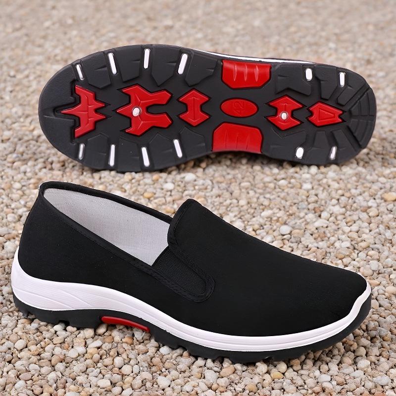 Handmade Old Beijing Rubber Sole Cloth Shoes with Breathable, Wear-Resistant Thousand-Layer Tire Soles