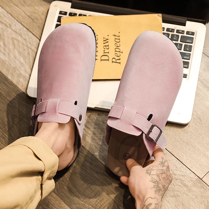 

Унисекс повседневные полутапочки Birkenstock из пробки, без застежек 45 розовый