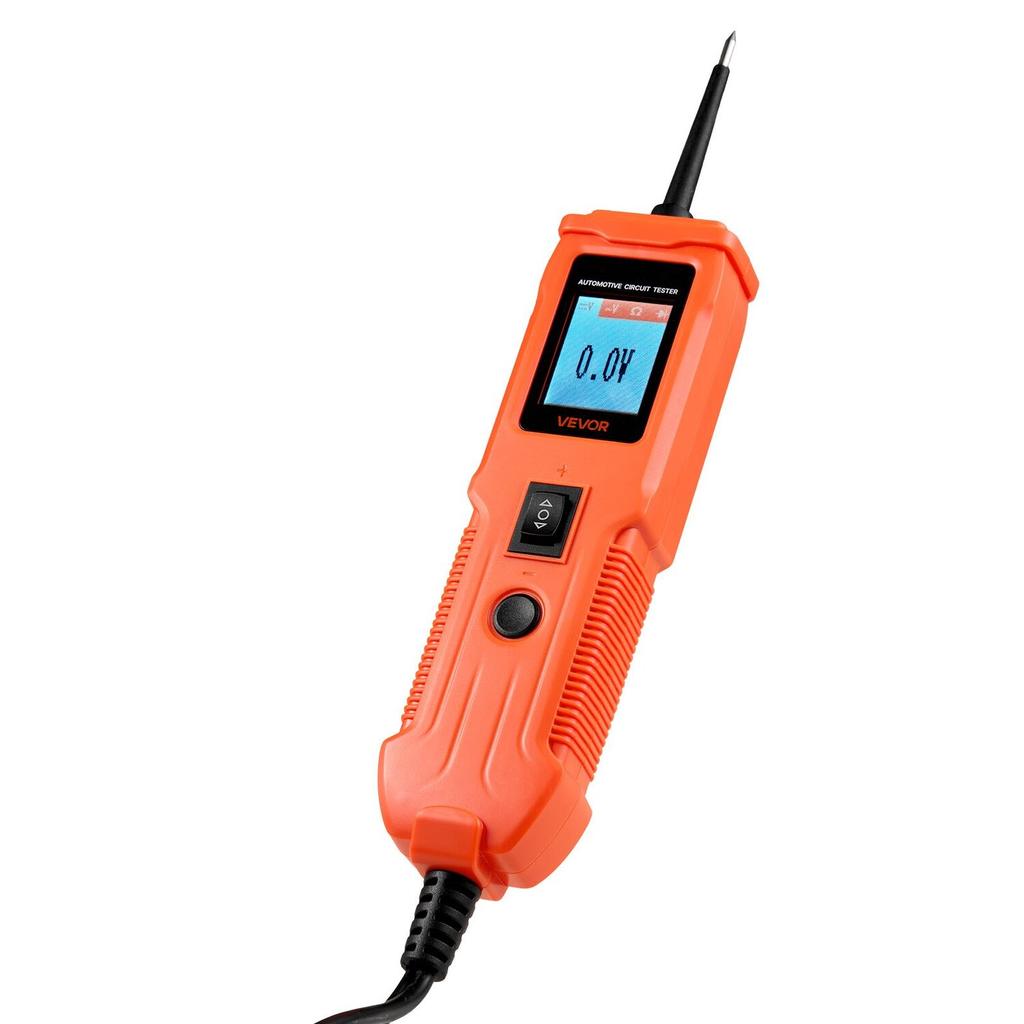 Automotive Circuit Tester, 8 - 35 DCV Power Circuit Probe Tester with TFT Color Display and Lighting, Automotive Power Tester Probe with 13 Ft / 4 M