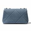 Tory Burch Kira Diamond Quilted Design Denim Shoulder Bag Small Women bags Blue 178637-401