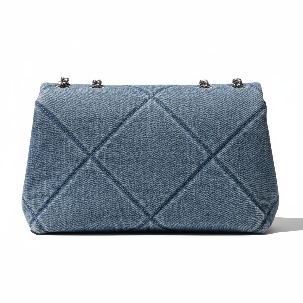 Tory Burch Kira Diamond Quilted Design Denim Shoulder Bag Small Women bags Blue 178637-401