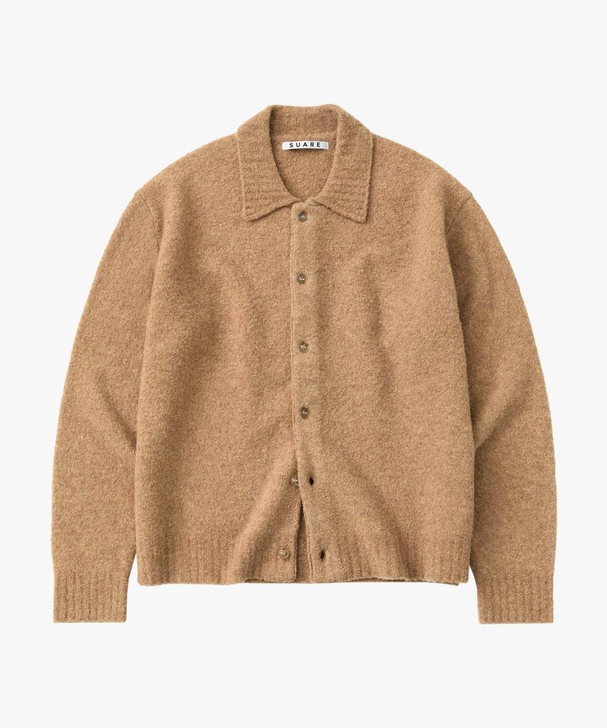 SUARE WOMEN 80% Wool Boucle Collar Cardigan - 3 Colors