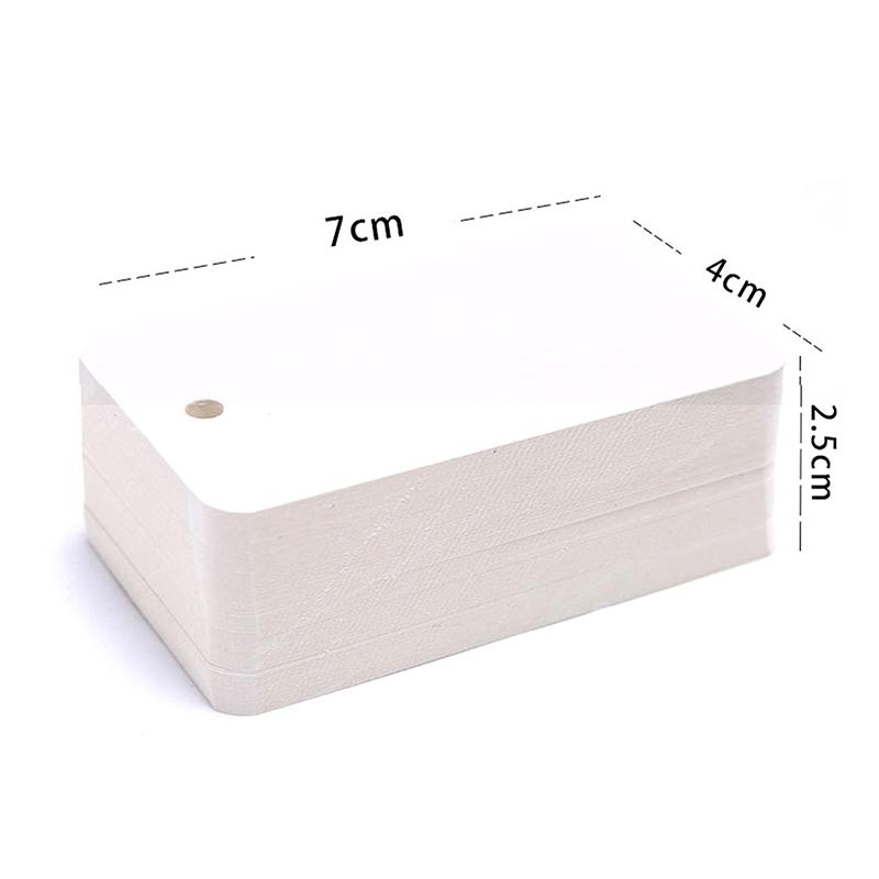 100Sheets Kraft Paper Blank Flashcards With Binder Rings Spiral Notepads Mini Notebooks Study Cards Book Kawaii Stationery