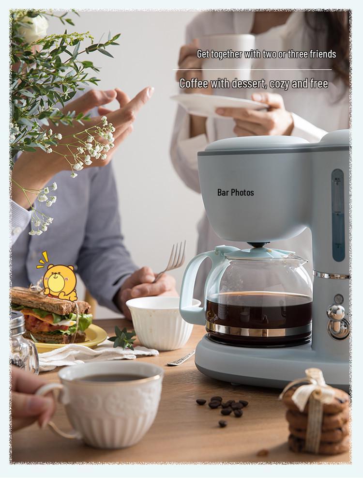 Tetera Cafetera de Goteo Bear 600ml, Blanco (KFJ-A06N2) / Azul (KFJ-A06K1)