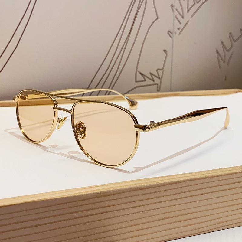 Trendy Metal Frame Sun Glasses Women 2026 Fashion Vintage Sun Glasses Luxury Design Outdoor Driving Eyeglass Male