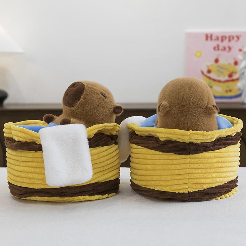Capybara Bath Plush Toy Cute Cartoon Girl Bedroom Decoration Gifts Children