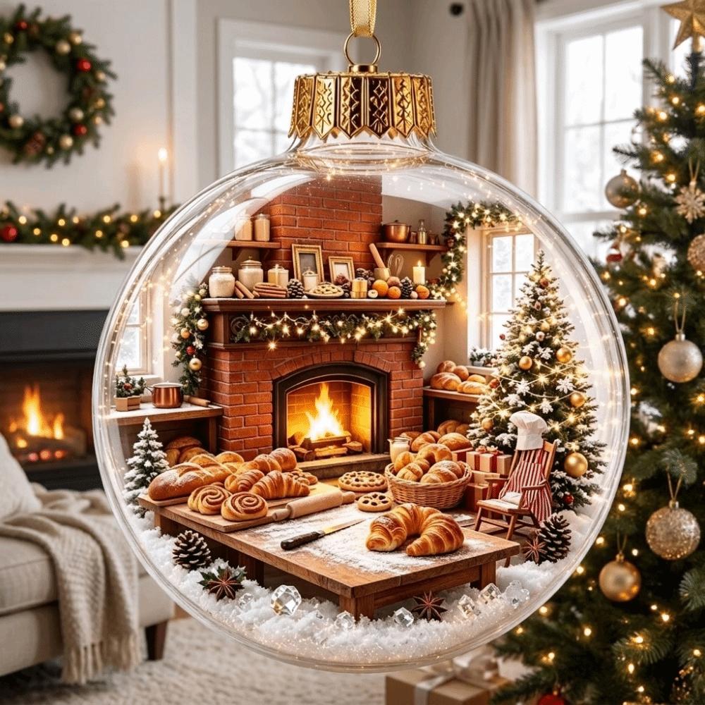 Shatterproof Light-Up Hanging Ball Ornaments LED Christmas Tree Globe Decor Outdoor Decor