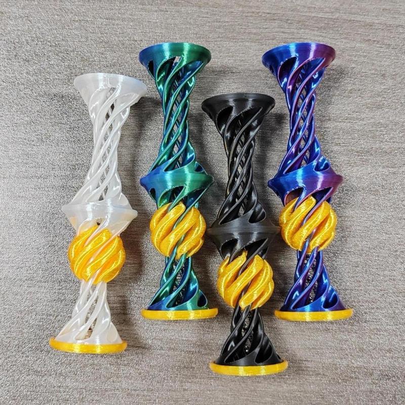 3D-gedruckte Unmögliche Pyramide Durchgang Fidget Toys Doppelschichtige Helikale Baum Diversifikation Kinder Dekompressionsornament Geschenk