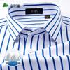 FIRS Men's Silk-Blend Non-Iron Business Casual Long-Sleeve Shirt