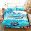 Marine Anchor Pattern Duvet Cover Set Fashion Bedding Set Ultra Soft Quilt Cover and Pillowcases for Kids Teens Boys Bedroom