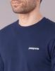 Patagonia Long Sleeve Logo Responsibility Ms Logo CNY S Men's P-6 L/S P-6 Responsibili-Tee