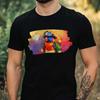 T-Shirt Men Rainbow Lori As Firefighter Motif Cotton Size XS To 5XL