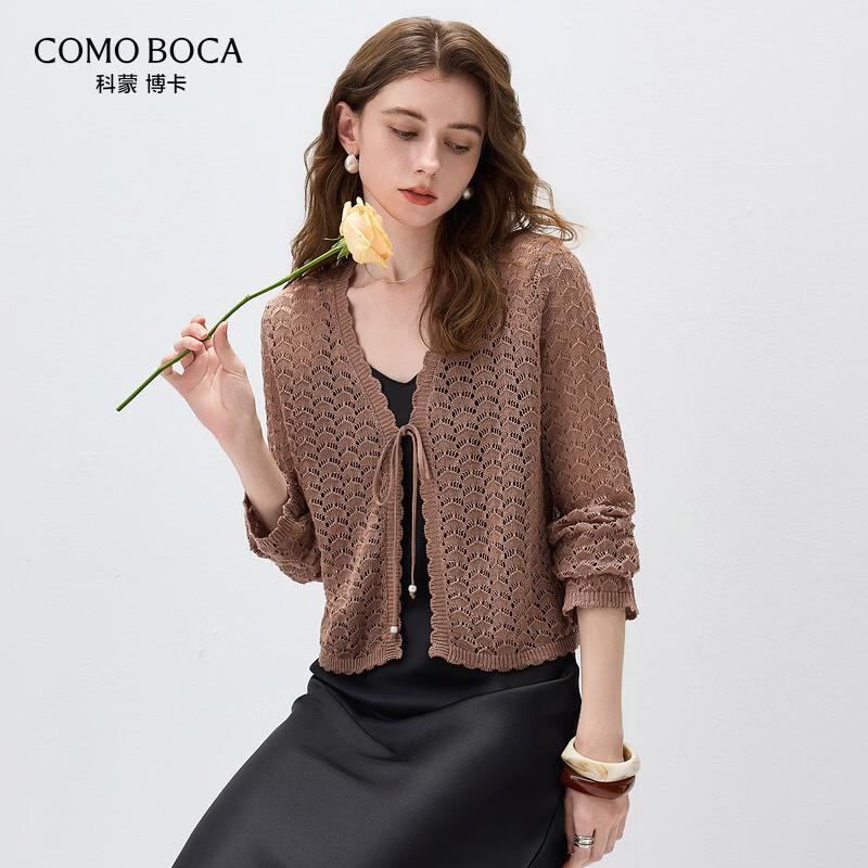 Komomoboka Women s Linen Blend Lace-Up Cardigan