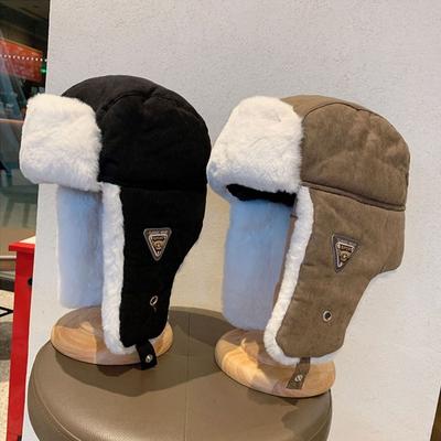 Windproof Winter Bomber Hats Ear Protection Warm Snow Cap OutdoorsThick Balaclava  for Men