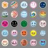 50 Smiling Faces Doodle Cartoon Children's Hand Account Cute DIY Skateboard Mobile Phone Case Suitcase Sticker Waterproof