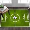 Tappeto Campo da Calcio,Tappeto,Soggiorno,Camera da Letto, Antiscivolo,Tappeto Quadrato