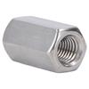 5PCS Hex Coupling Nuts 304 Stainless Steel Metric Fine Thread Screws Studs Connection Nut
