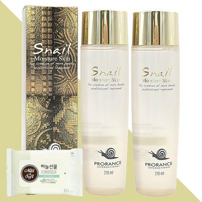 Prorance Snail Moisture Skin 210ml (2 Units) (+10 Sky Gift Wet Wipes), 2 Units