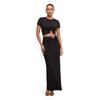 Good American Womens/Ladies Stretch Jersey Maxi Skirt