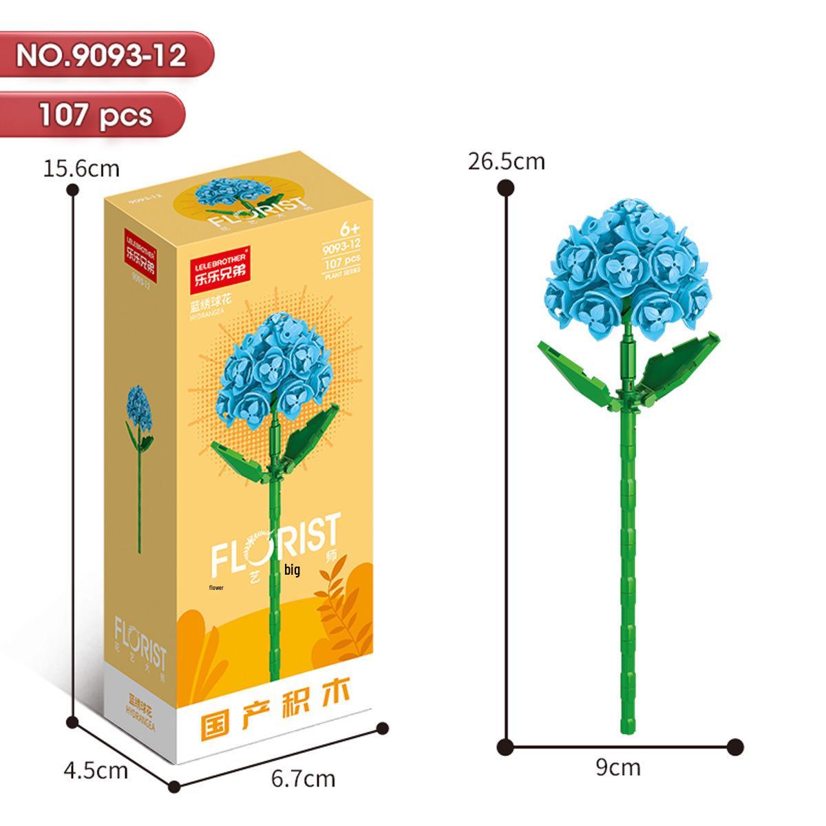 Panlos Diamond Building Blocks: Eternal Flower Puzzle & Desk Ornament - Valentine’s Day Gift & Educational Toy for Girlfriends