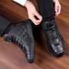 Spring Leather Men's Leather Shoes Cotton Shoes Velvet Casual Leather Shoes Thickened Wool Warm Non-slip Snow Boots