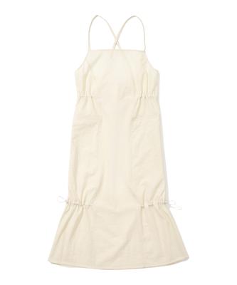 Covernat Woman Layered Sleeveless Dress Ivory
