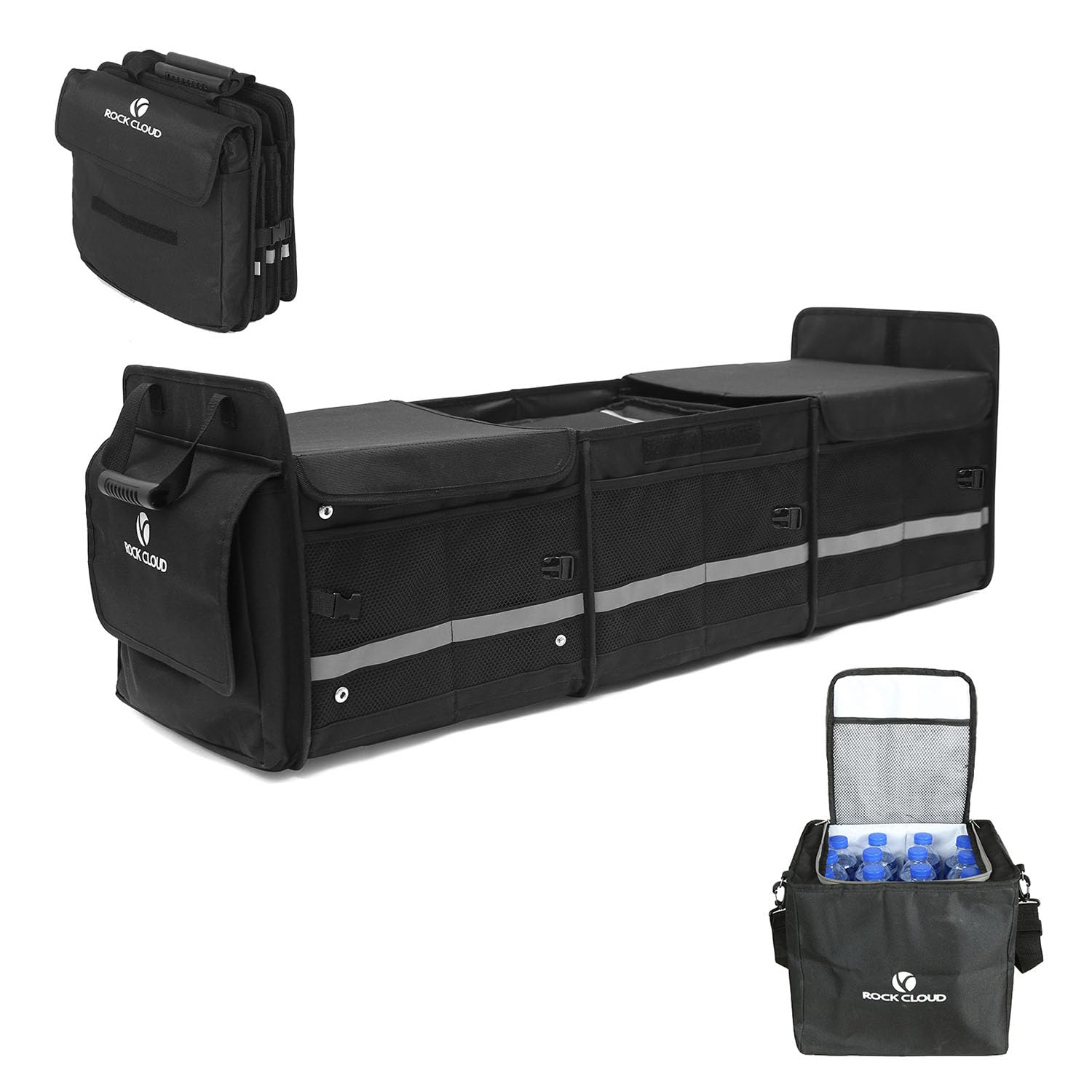 

Rock Cloud Trunk Car Storage 80L Large with Car Black Box, Box, Capacity, Insulated, Foldable, Lid, Trunk/Luggage Storage, чёрный