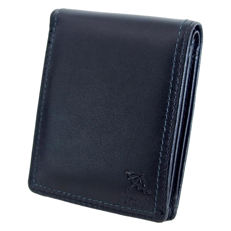 

[Arnold Palmer] sheepskin leather double stitch series bifold wallet The coin purse opens wide Made of soft and comfortable sheepskin 4AP3652 (BLACK)