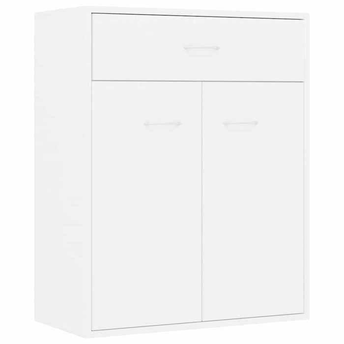VidaXL Buffet Blanc 60 x 30 x 75 cm Aggloméré