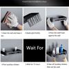 Wall Mounted Bathroom Shelve Multifunctional Storage Tray Shampoo Holder with Metal Hooks Toilet Kitchen Accessories