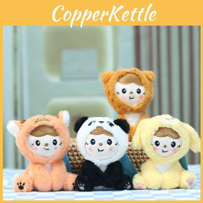 Entzückender Plüsch-Panda-Puppen-Schlüsselanhänger Charmantes Stofftier-Anhänger-Spielzeug für Kinder