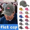 Men's and Women's Distressed Washed Casual Baseball Caps, Flag Letter Print Hats