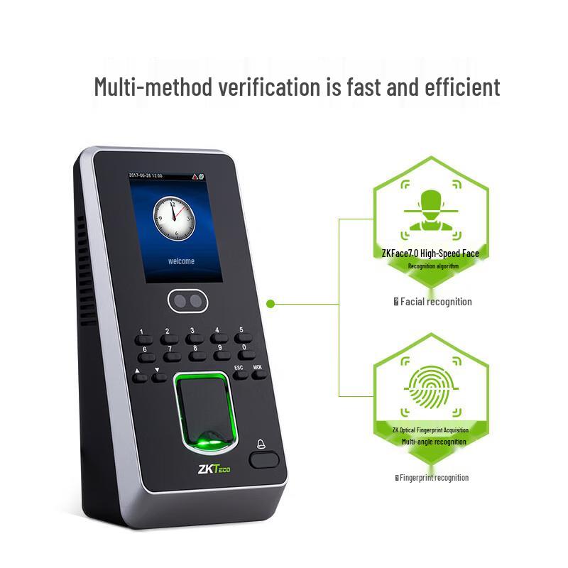 ZKTeco iFace3 Facial & Fingerprint Access Control Terminal CN plug (adapter included)