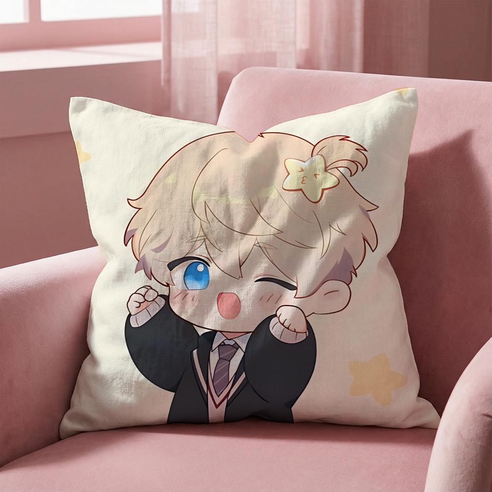 Game Love and Deepspace Cushion Cover MultiScene Pillow Cover for Home Car Reversible Soft Durable for Daily Use