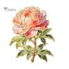 Decorative Clothing Pin Brooch Pin, Enamel Flower Design with Smooth Edges, Lapel Lightweight Zinc Alloy Badge for Jackets Scarves Bags Gift Non-snag