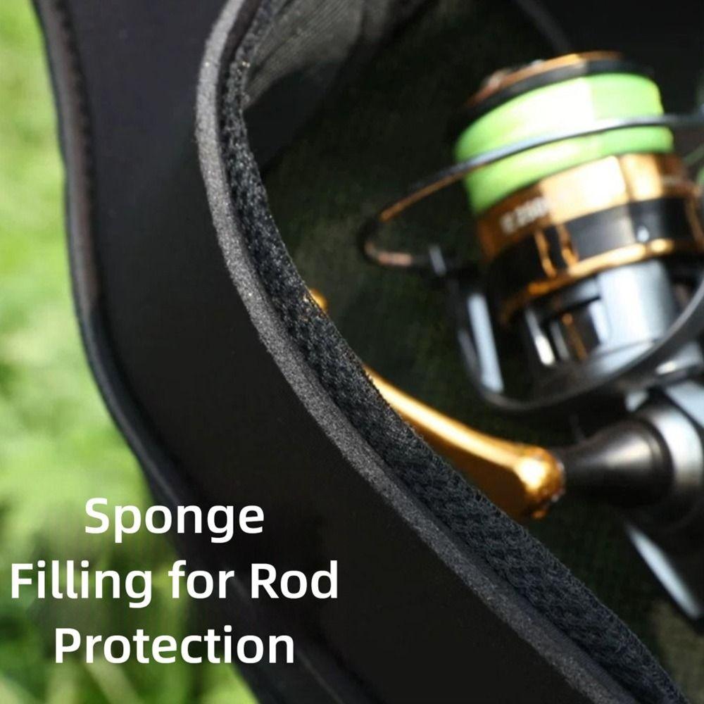 New Portable Fishing Rod Bag Folding 118/128cm Fishing Rod Case With Shoulder Strap Fishing Pole Case