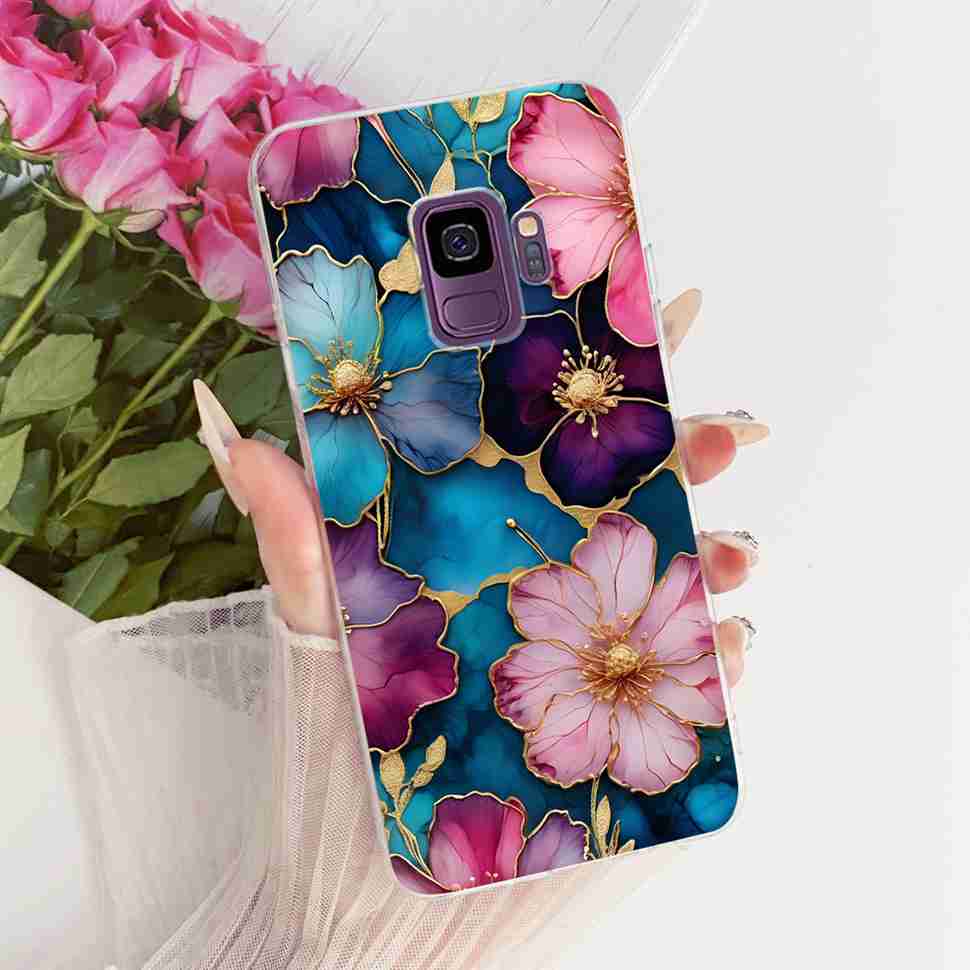 Protective Cases For Samsung Galaxy S9 Plus Soft Silicone Back Cover For Samsung S9Plus S9+ Summer Fresh Butterfly Shell Capa