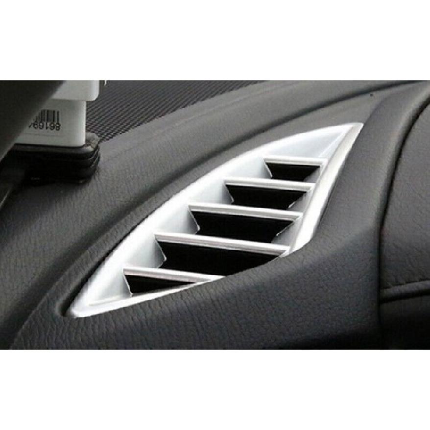 For Mazda 6 Atenza 2016-2017 Matte Silver Dash L&R AC Air Outlet Vent Trim 2PCS